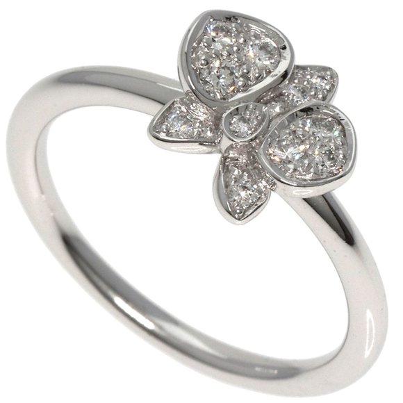 Cartier Caress d'Orchidee Diamond #48 Ring, K18 White Gold, Women's, CARTIER - Picture 7 of 7
